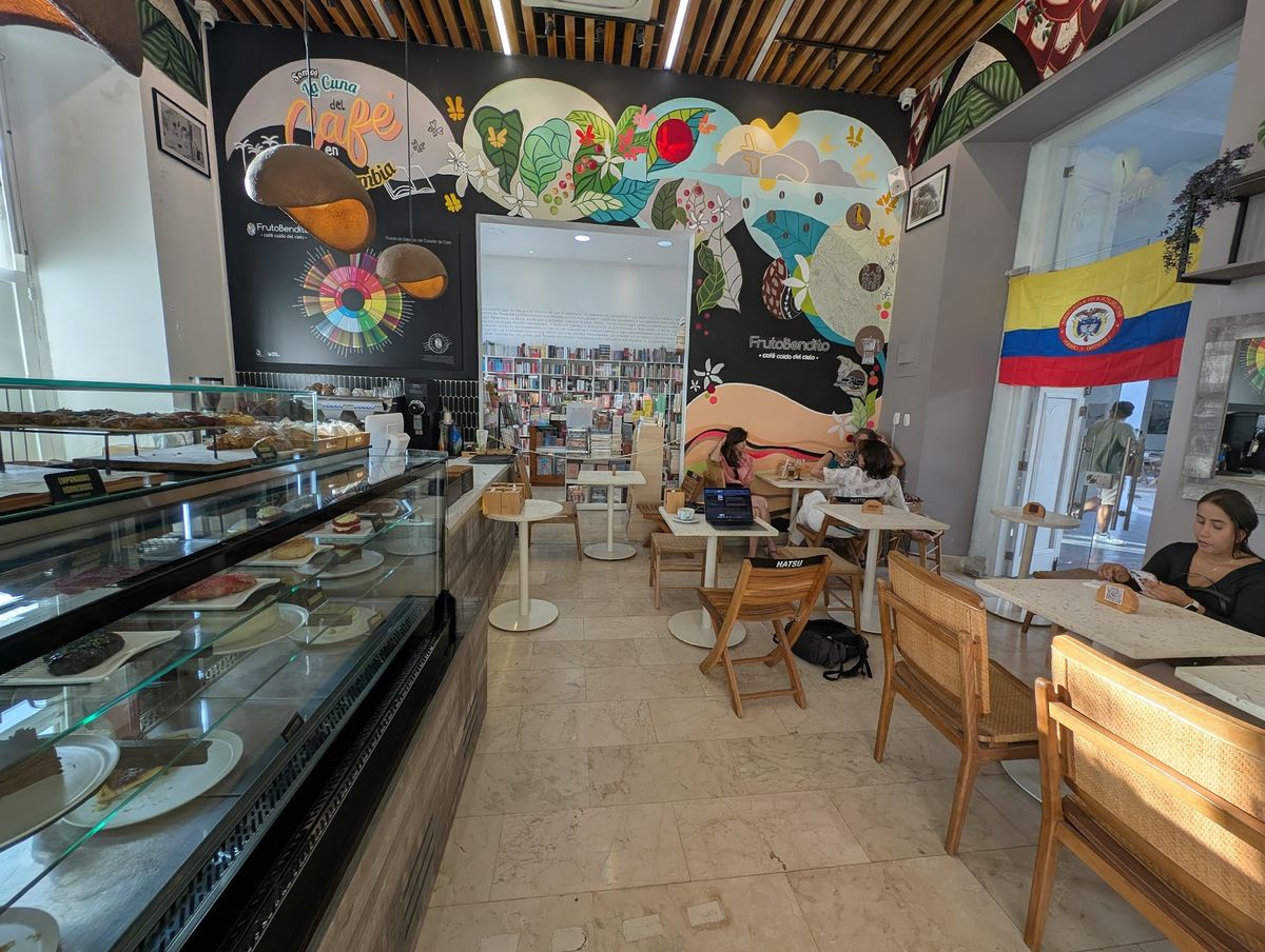 Fruto Bendito café inside the Claustro
